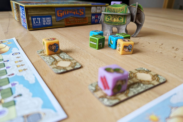 Rajas of the Ganges - The Dice Charmers Spielaufbau